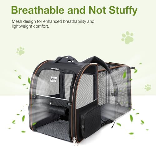 Large Cat Backpack Carrier Expandable Pet Carrier Backpack - Image 3