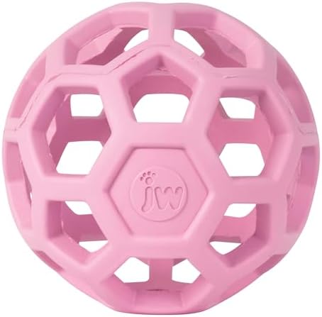 JW Pet HOL-ee Roller Dog Puzzle Ball, Small 3in, Natural Rubber by JWPet