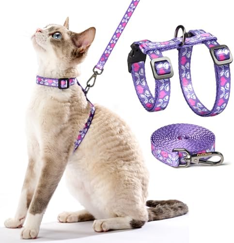 PetThem Cat Harness and Leash Set Escape Proof by PetThem