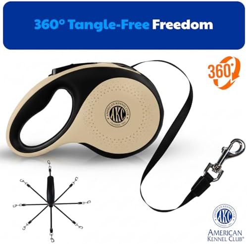 American Kennel Club Heavy Duty Retractable Dog Leash, Tangle-Free, Ergonomic - Image 5