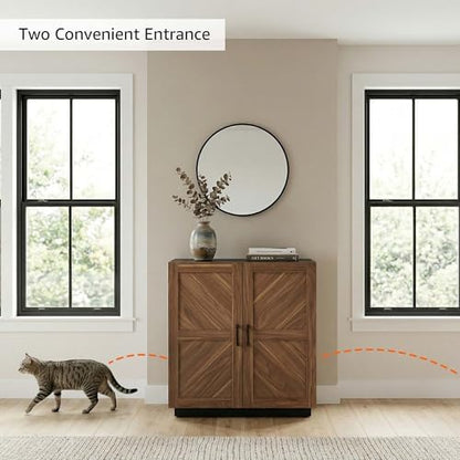 unipaws Tall Cat Litter Box Enclosure - Image 3