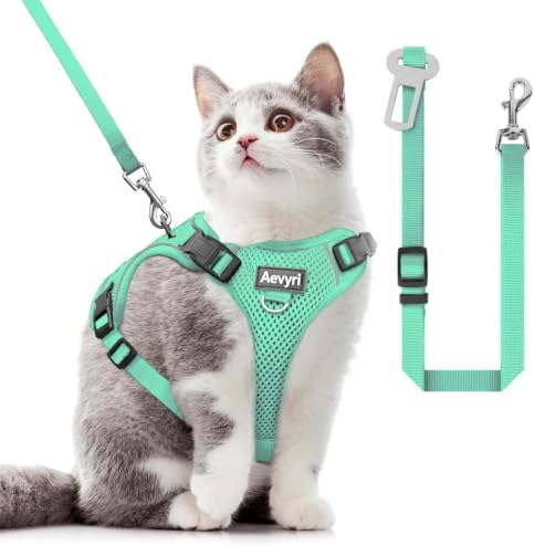 Cat Harness and Leash for Walking, The Upgrade Can be Adjusted in Four by Unknown