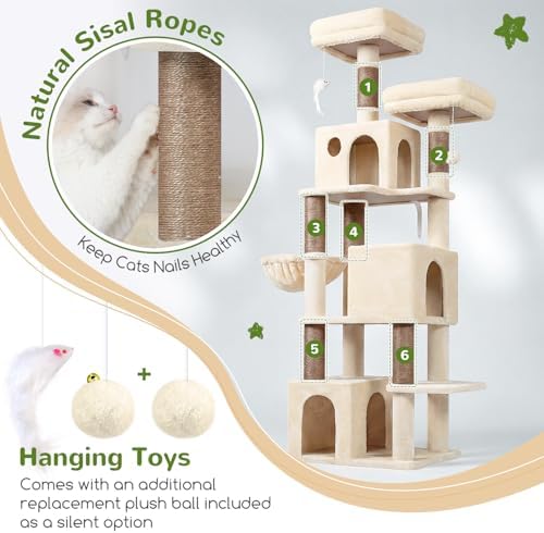 Globlazer F71 Cat Tree Tall, 71in Cat Tower - Image 5