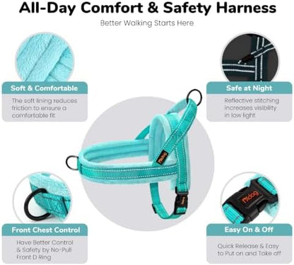 Didog No Pull Dog Harness for Small Dogs, Soft Flannel Padded - Image 5