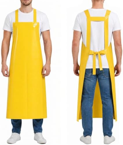 Molaxhome TPU Waterproof Apron Lightweight Oil-resistant Chef Apron by Molaxhome