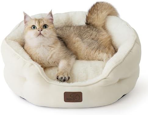 Bedsure Small Dog Bed Washable, Round Cat Beds by BEDSURE
