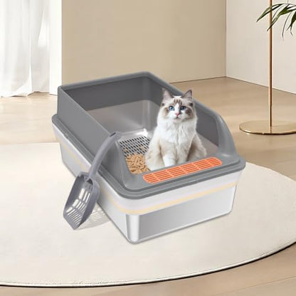 2PACK Stainless Steel Sifting Litter Box - Image 6