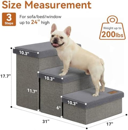 Zerbuger Dog Stairs with Storage - Image 2