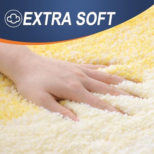 OLANLY Bathroom Runner Rug 45x27, Extra Soft Absorbent Microfiber Bath Rugs - Image 3