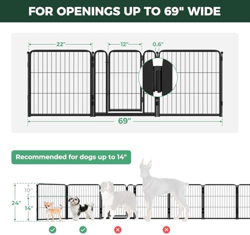 FXW Dog Gate, Extra Wide Adjustable - Image 6