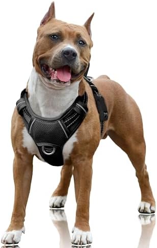 BARKBAY No Pull Dog Harness Large Reflective Dog Harness by BARKBAY