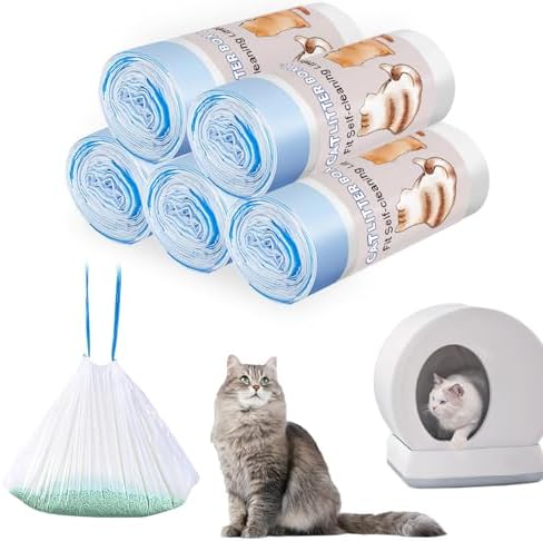 100 Count Self-Cleaning Cat Litter Box Liners Compatible by Joddguu