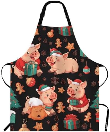 Gingham Plaid Kitchen Apron Bib Apron by Beabes