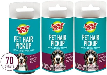 Scotch-Brite Pet Hair Pickup Extra Sticky Lint Roller Refills, Refills Only - Image 2
