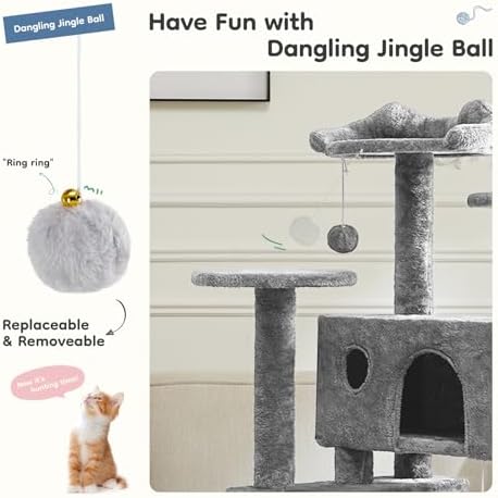 DUMOS 54 Inch Cat Tree Tower - Image 5