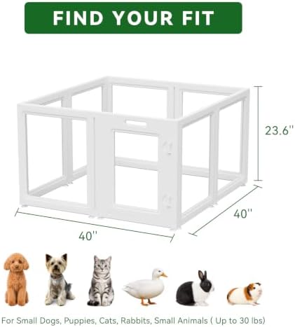 EVERFRONT Clear Acrylic Dog Playpen - Image 6