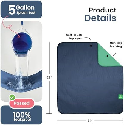 IMPROVIA® Washable Underpads, Heavy Absorbency Reusable Incontinence Pads - Image 3