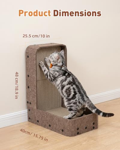 18.9" Cat Scratcher, L-Shaped Scratch Pad - Image 2