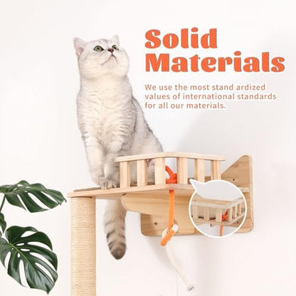 Wall Mounted Cat Tree, Cat Wall Shelves - Image 5