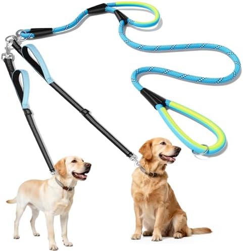XiaZ Double Dog Leash for Two Dogs Perfect for Small Medium Dogs by XiaZPet