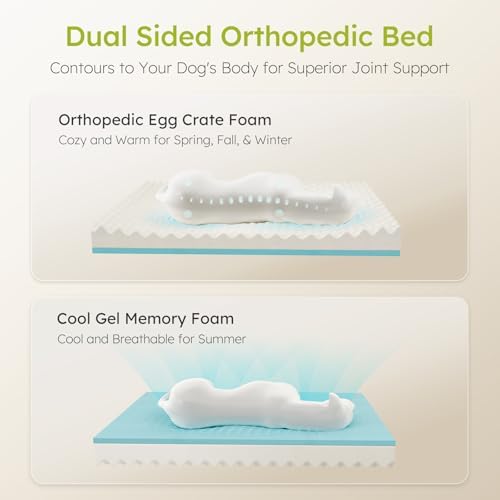 CWAWZ Extra Large Dog Bed, Orthopedic XL Dog Bed - Image 2