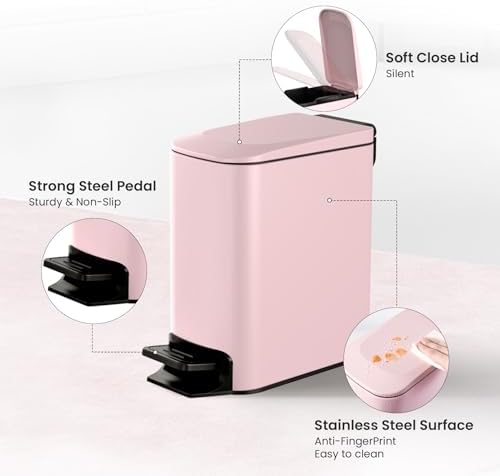 Cesun Small Bathroom Trash Can - Image 3