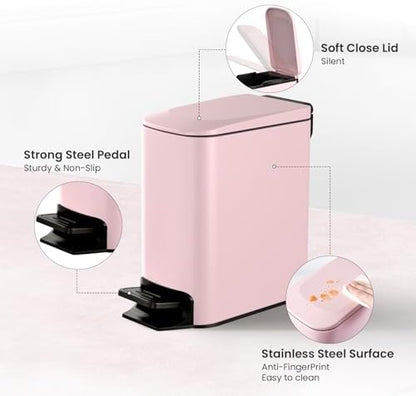 Cesun Small Bathroom Trash Can - Image 3