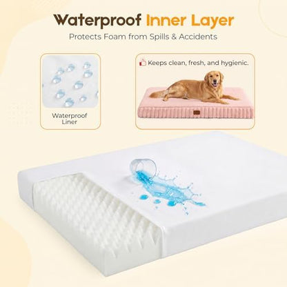 Orthopedic Dog Bed for Medium Dog, Waterproof Washable Pet Bed for Crate - Image 5