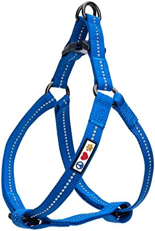Pawtitas Recycled Reflective Step-in Dog Harness – Adjustable No-Pull Vest by Pawtitas
