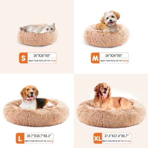 NEWBULIG 37x37 Inch Donut Dog Bed - Image 6