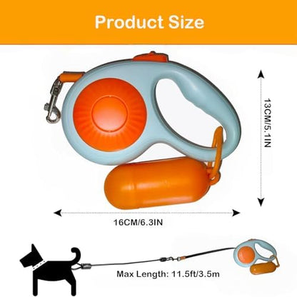 Double Dog Leash for Walking 2 Small Dogs, Dual Retractable 9.8ft Extendable - Image 3