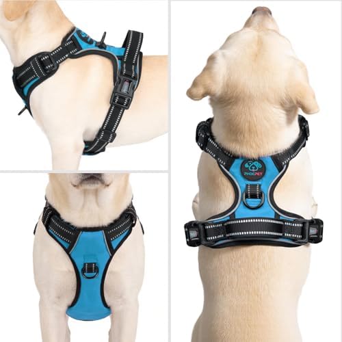 PHOEPET Reflective Dog Harness No Pull Large Breed Vest - Image 2