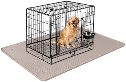 Silicone Dog Bed Mat 70"x 45" Crate Mat by Bartuke
