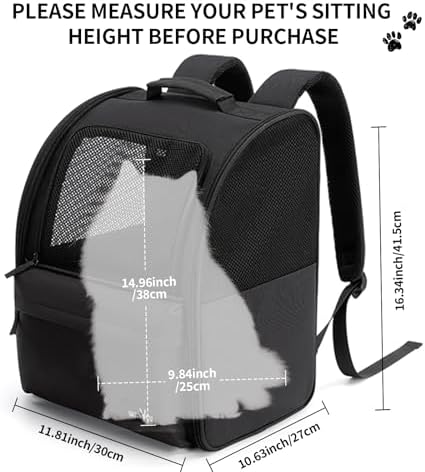 wakytu Cat Carrier Backpack, Pet Backpack Carrier - Image 4
