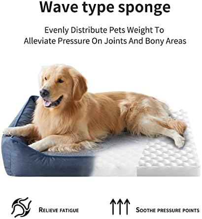 Tidore Orthopedic Dog Beds for Medium Dogs, Durable Egg Crate Foam Sofa Dog Bed - Image 5