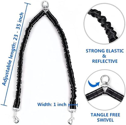 Small Breed Dual Retractable Dog Leash One-Button Break and Lock, Non-Slip Grip - Image 5