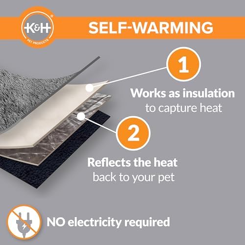 K&H Pet Products Self-Warming Cat Bed Pad, Self Heating Pad - Image 4