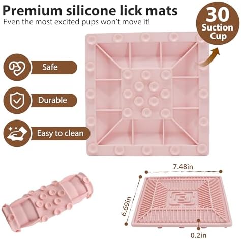 Lick Mat for Dogs & Cats, Slow Feeder Pad - Image 6