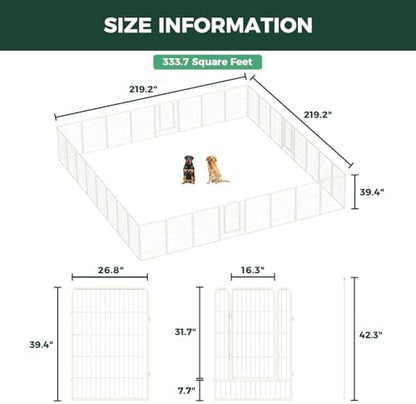 FXW Rollick Dog Playpen, Yard & RV Camping, 32 Panels - Image 6
