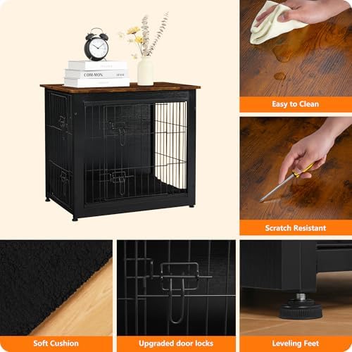 DWANTON 27" Dog Crate Furniture, Dog Kennel Indoor, - Image 5