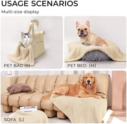 1 Pack 3 Calming Blankets Fluffy Premium Fleece Pet Blanket Soft Sherpa Throw - Image 5