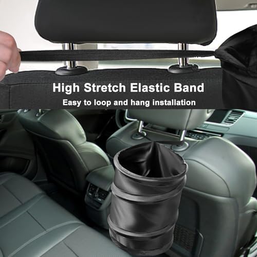 Car Trash Can, 2.6 Gallons Car Garbage Can, Collapsible Trash Bin - Image 4