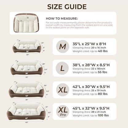 XL Pro Extra Thick Orthopedic Bolster Dog Bed - Image 4