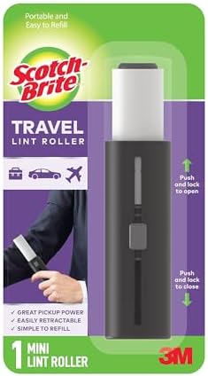 Scotch-Brite Retractable Lint Rollers 3-Pack, Portable Travel-Size Lint Removers - Image 7