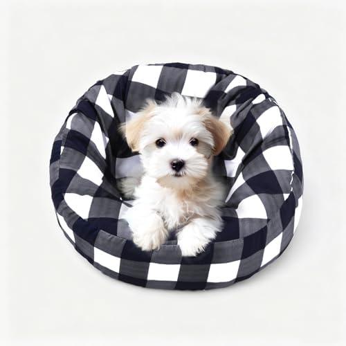 Round Dog Bed Cover Washable Elastic Edged 20×9.8 Inch - Image 2