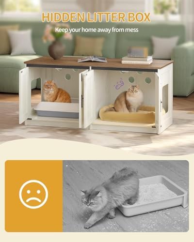 Hzuaneri Cat Litter Box Enclosure - Image 4