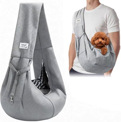 Dog Sling Carrier, Lightweight Breathable Puppy Carrier by Forujx