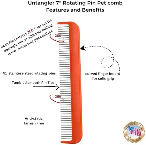 Pet comb for easy mat removal - Image 4