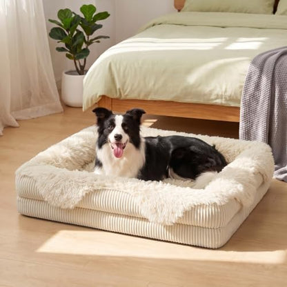 GASUR Orthopedic Dog Bed for Large Sized Dog, Plush Washable Dog Couch Beds - Image 7