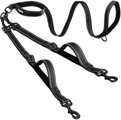 Uppetly Double Dog Leash for 2 Dogs, No Tangle Dual Leashes for Walking by Uppetly